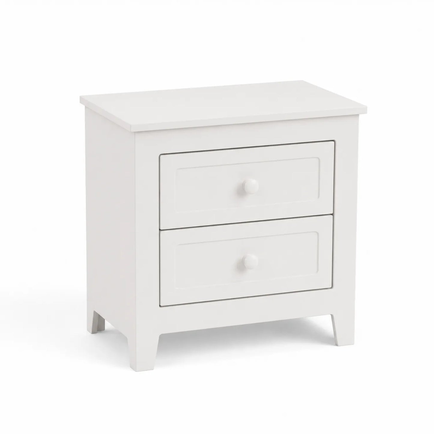 Mesita de noche de MDF Blanco 40x35x55 cm