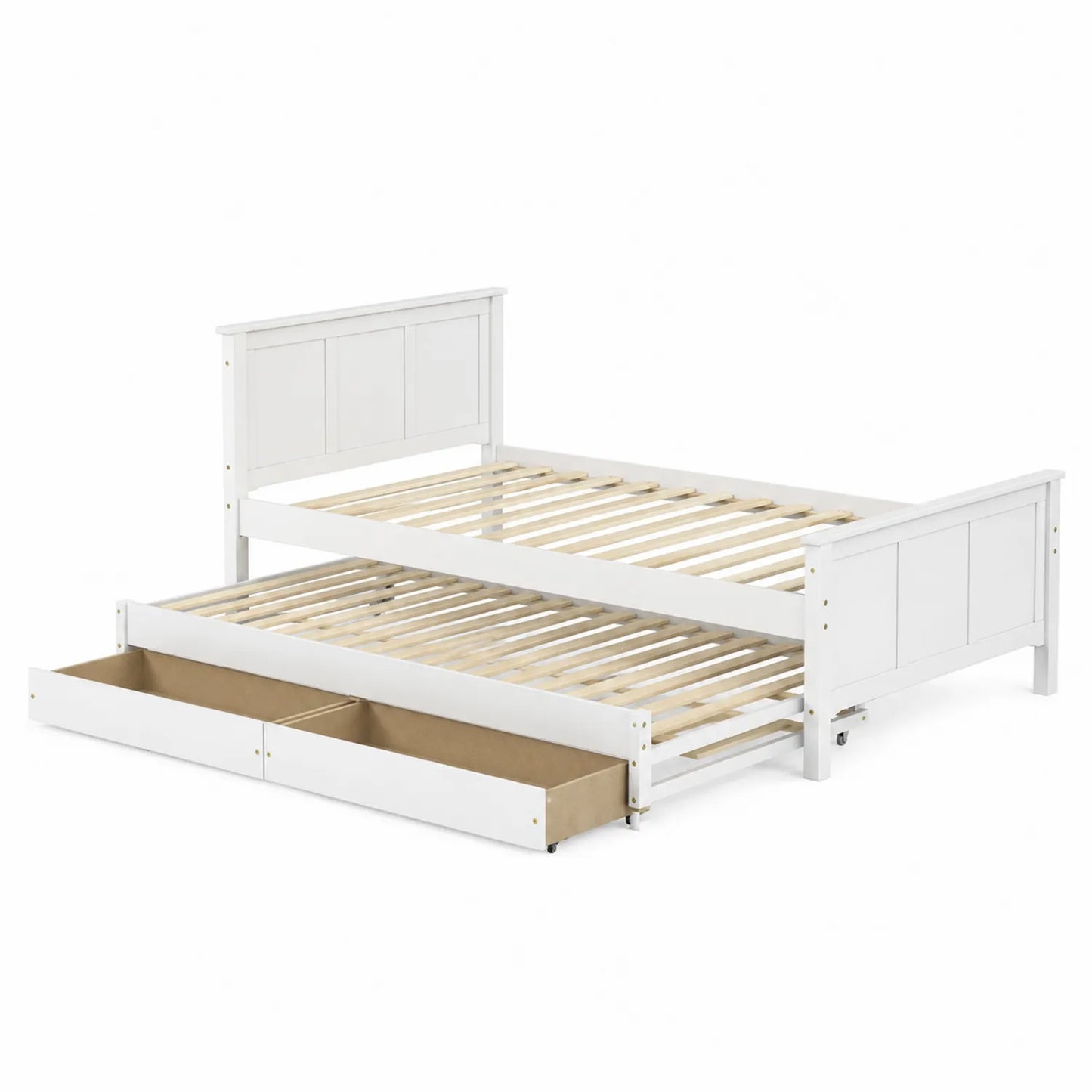 Cama de Madera Blanca con Cajones de Almacenamiento 200x160 cm