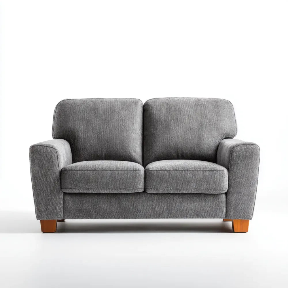 Loveseat Sofa 150x90x85 cm - Light Gray Fabric - Modern Design