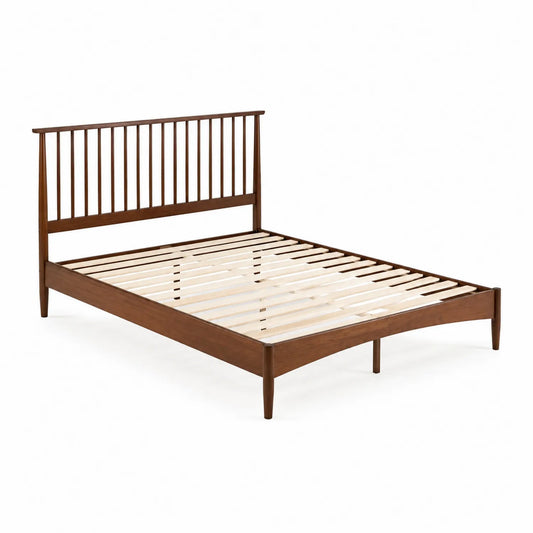 Cama de Madera Maciza Marrón 200x150 cm