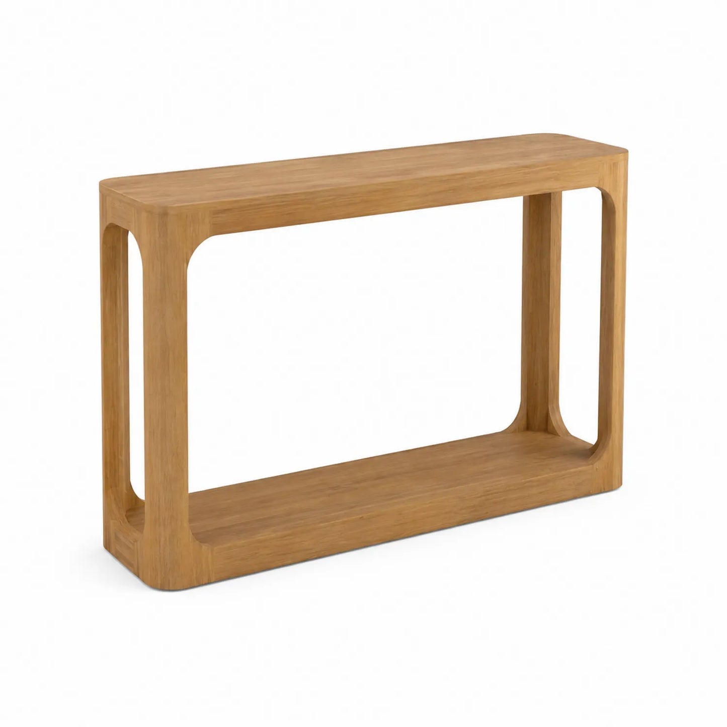 Mesa consola de madera 120x30x75 cm Natural