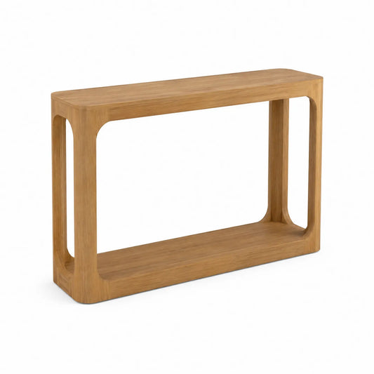 Mesa consola de madera 120x30x75 cm Natural