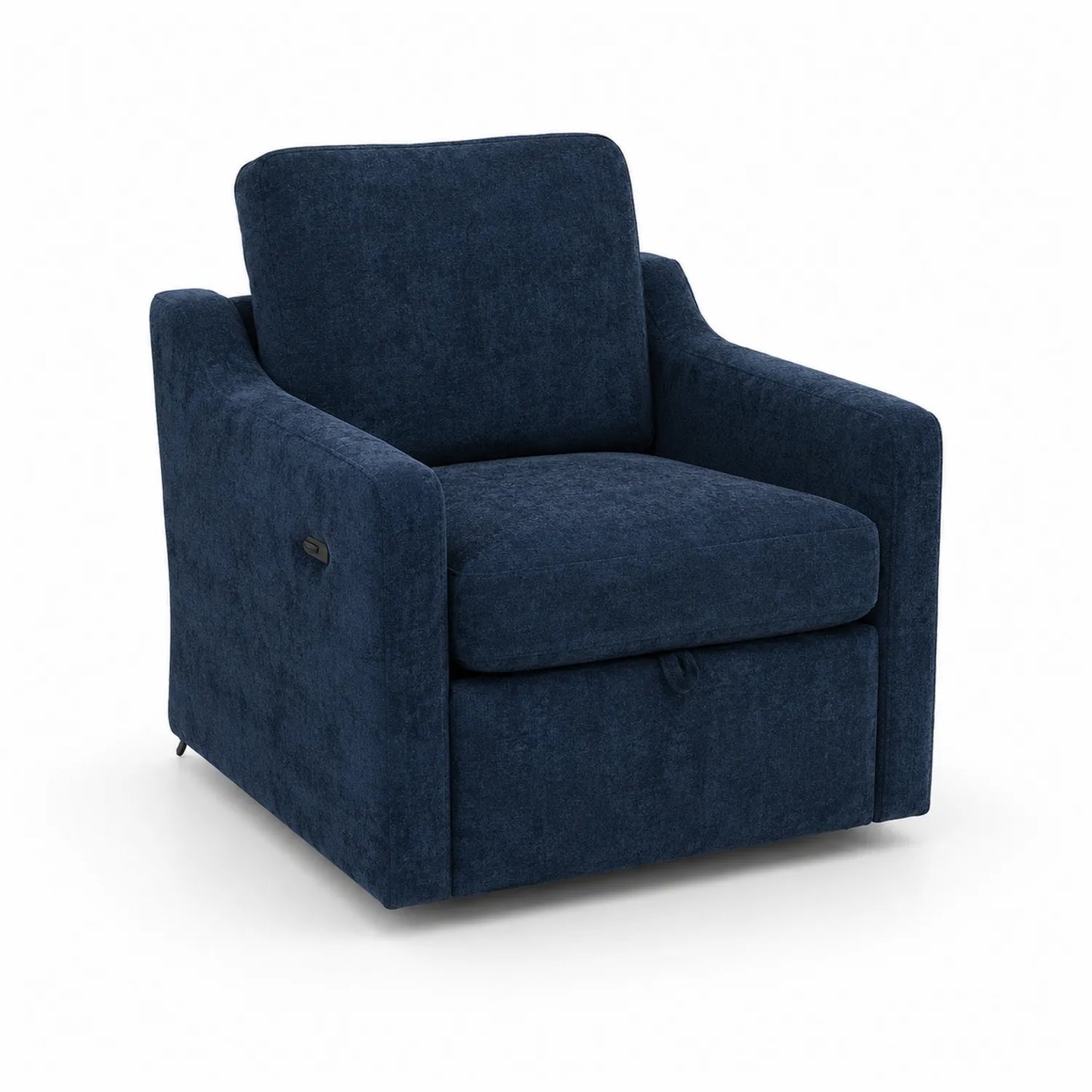 Sillón Reclinable de Poliéster Azul Marino