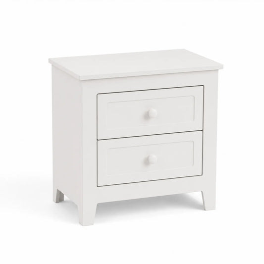 Mesita de noche de MDF Blanco 40x35x55 cm