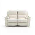Recliner Sofa Leather Upholstery 150x90x100 cm - Cream - Modern Design