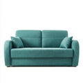 Fabric Sofa Bed 180x90x85 cm – Teal – Modern Convertible Design