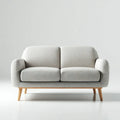 Two-Seater Sofa 150x90x85 cm - Light Gray Fabric Upholstery - Modern Design