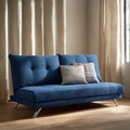 Sofa Bed Fabric Upholstery 200x90x80 cm - Blue - Modern Design